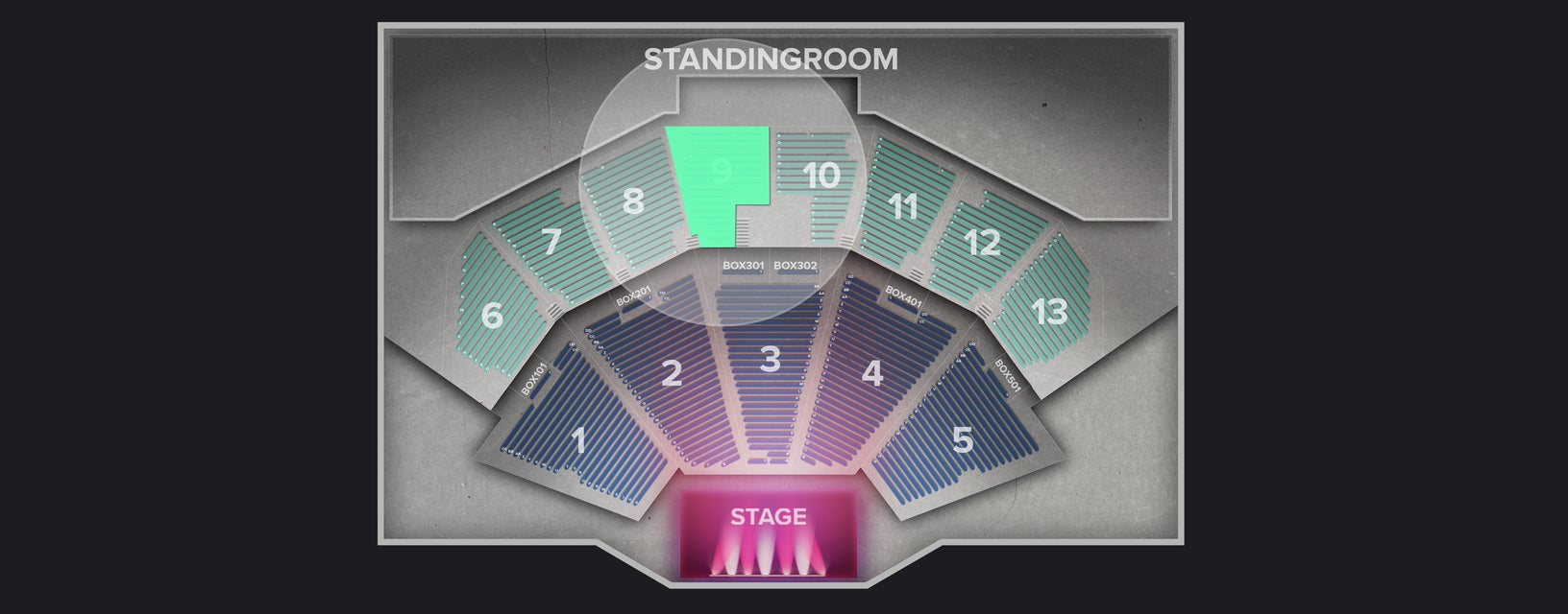 Seat view from Upper