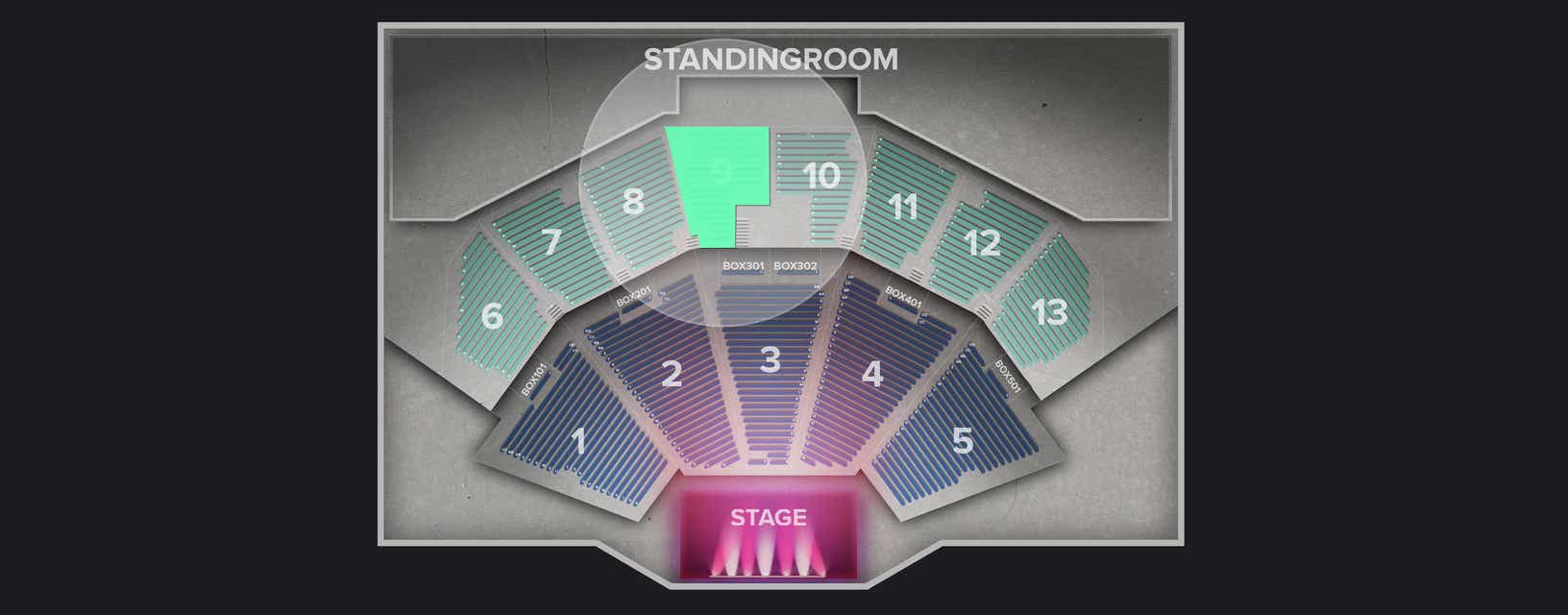Seat view from Upper