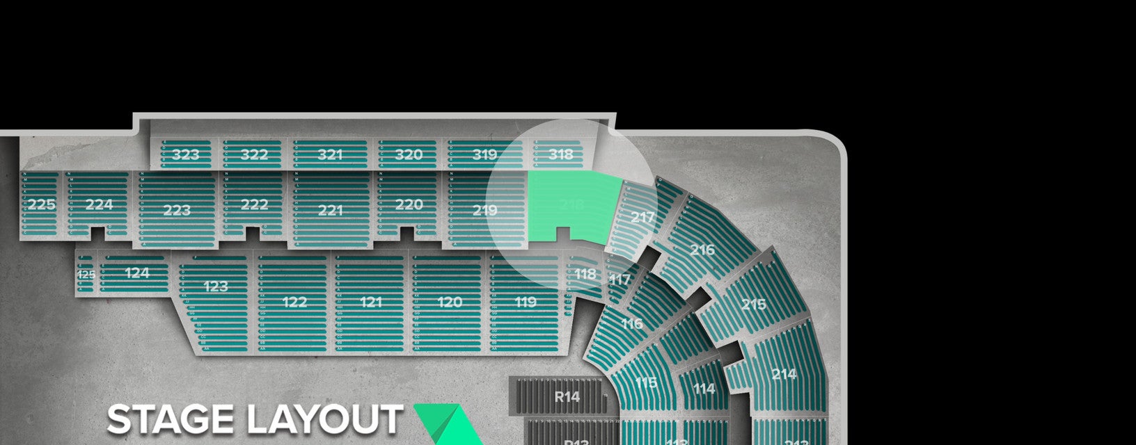 Seat view from Upper
