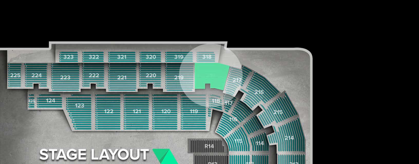 Seat view from Upper