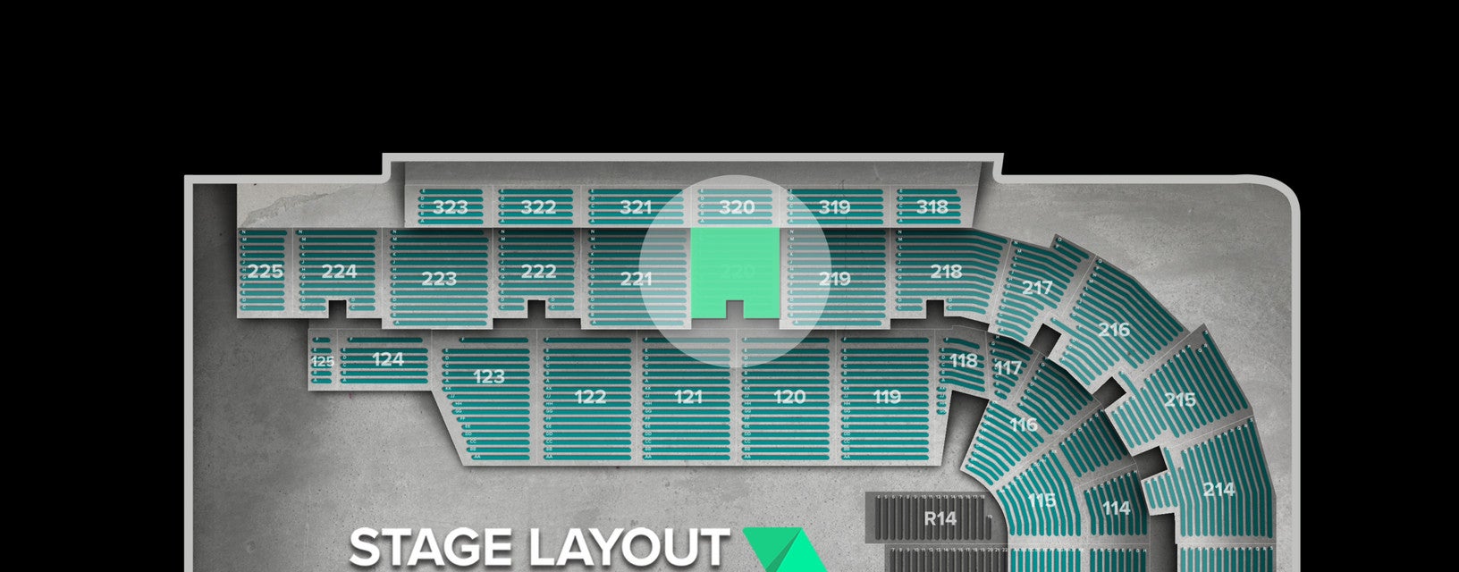 Seat view from Upper