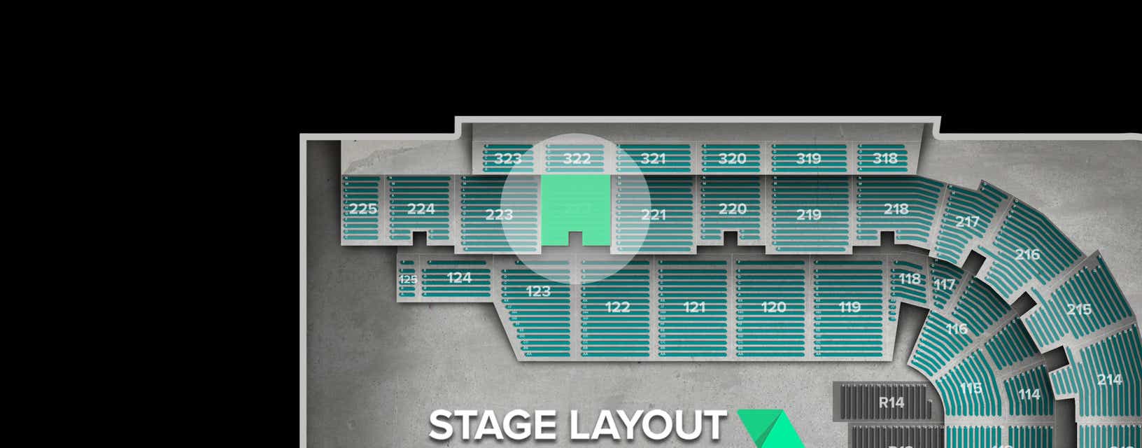Seat view from Upper