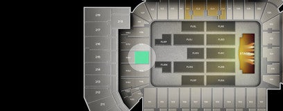 Seat view from Lower 100 Level