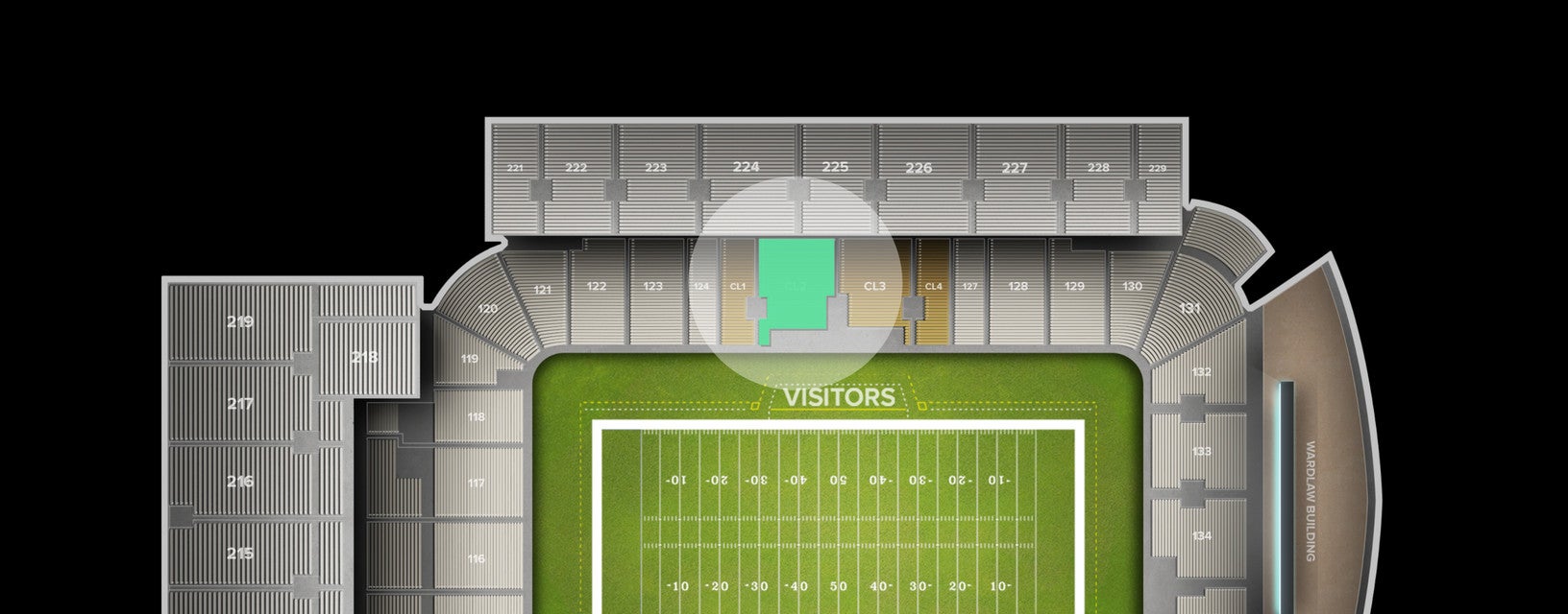 Seat view from Club