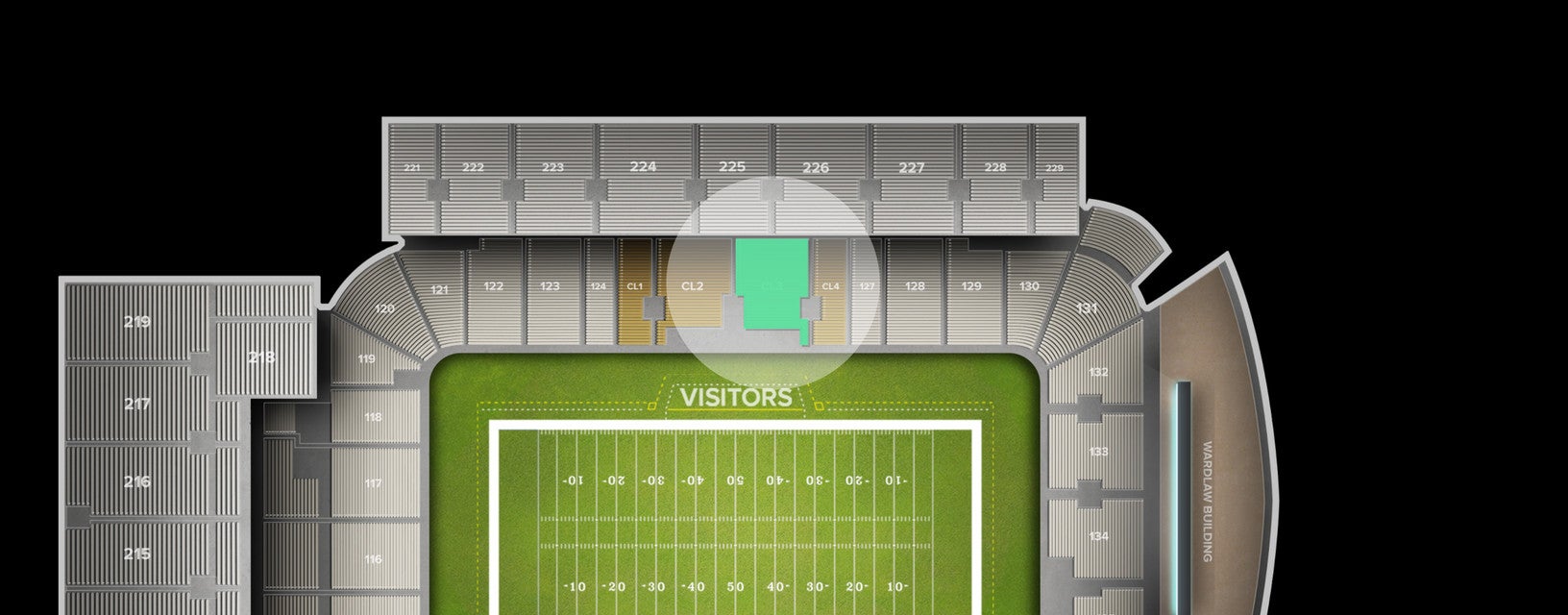 Seat view from Club