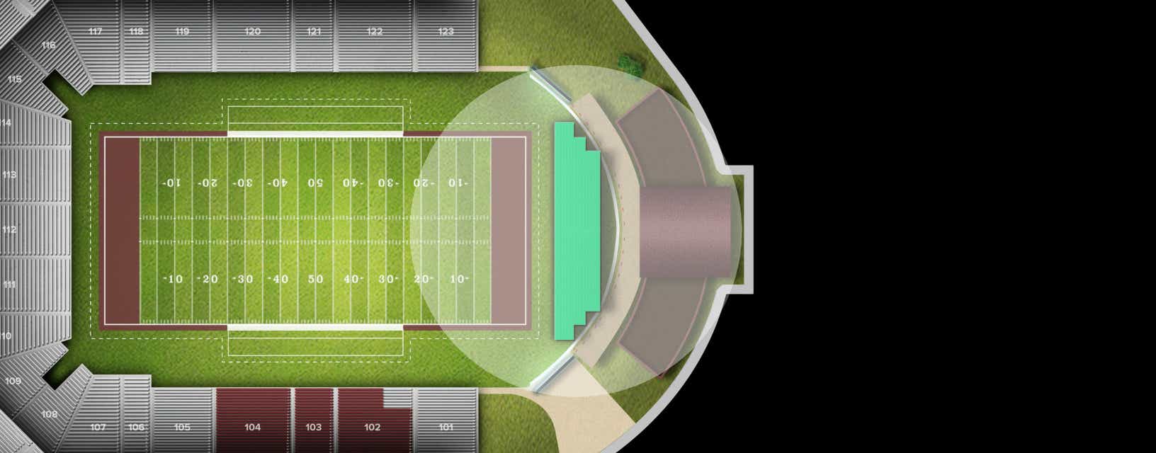 Seat view from Bleachers