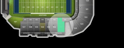 Seat view from Sideline