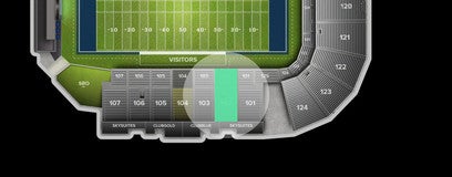 Seat view from Sideline
