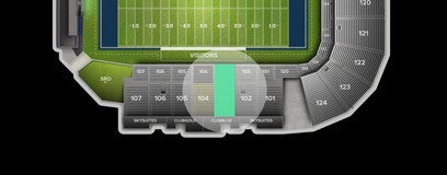 Seat view from Sideline