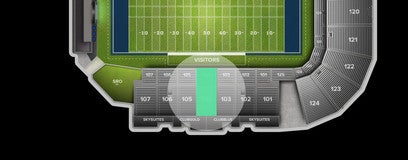 Seat view from Sideline