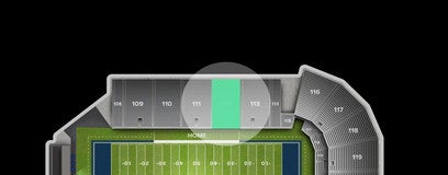 Seat view from Sideline