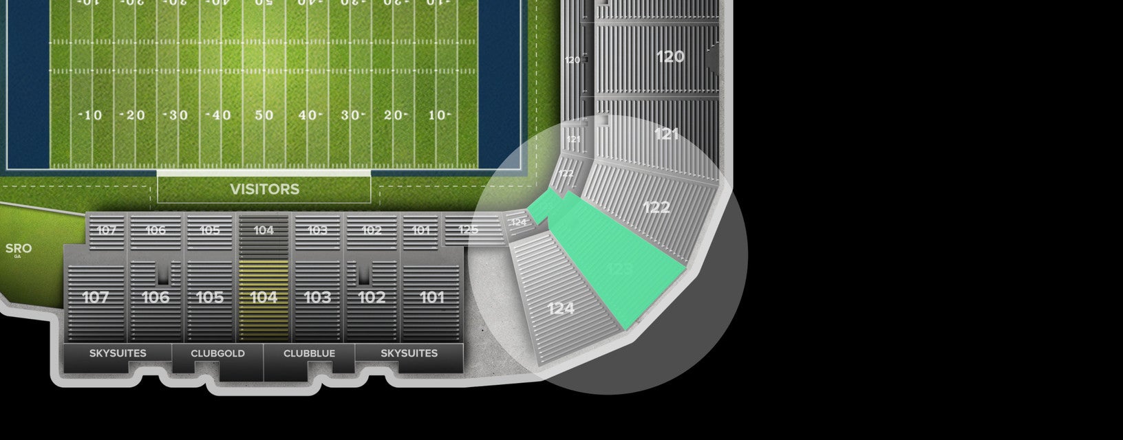 Seat view from Endzone