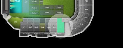 Seat view from Sideline