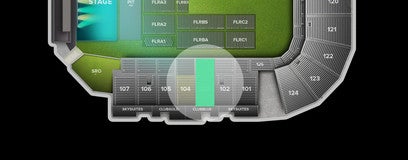 Seat view from Sideline