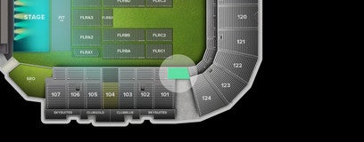 Seat view from Sideline