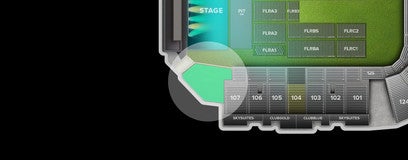 Seat view from Standing Room Only