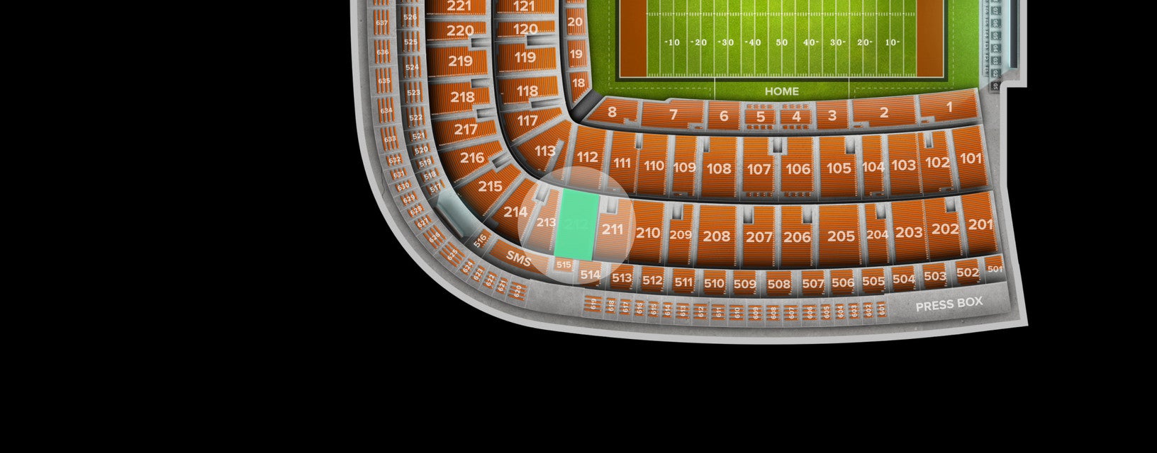 Seat view from Upper Corner