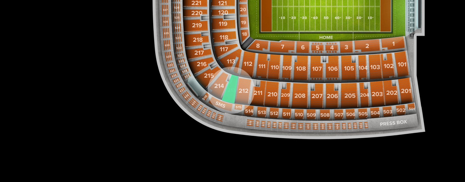 Seat view from Upper Corner