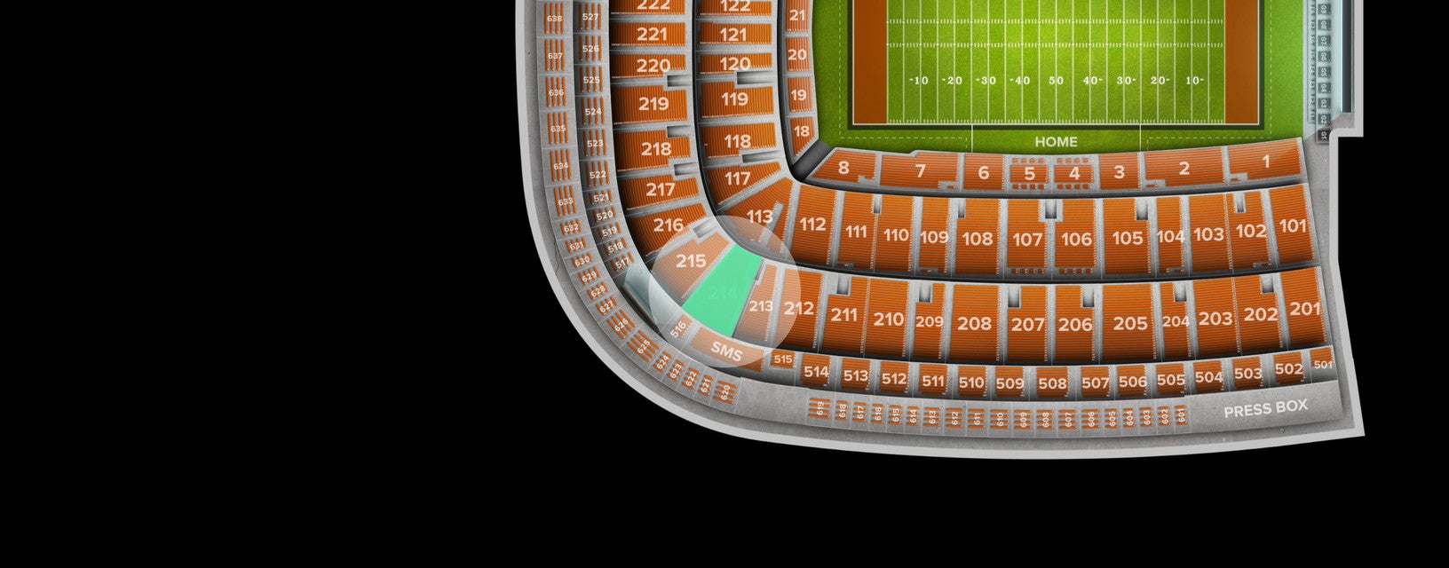 Seat view from Upper Corner