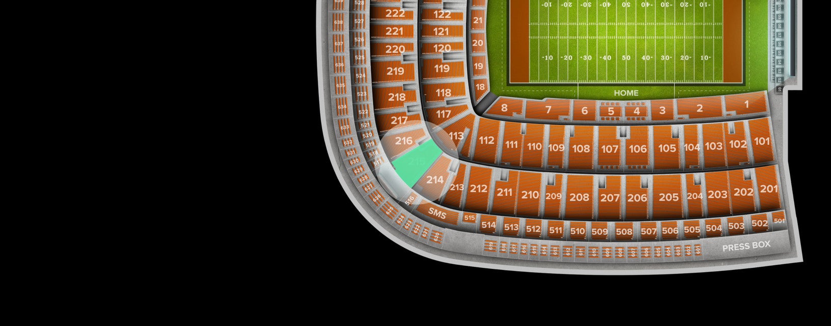Seat view from Upper Corner
