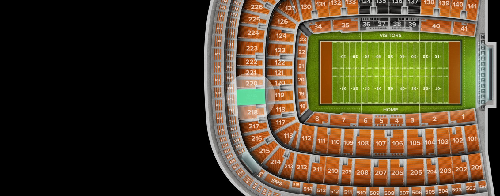 Seat view from Upper Endzone