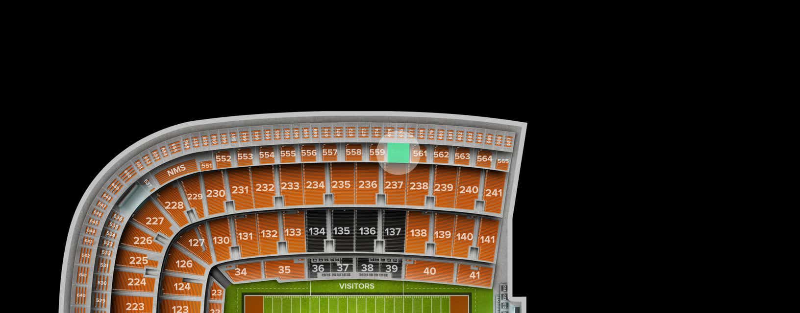 Seat view from Club