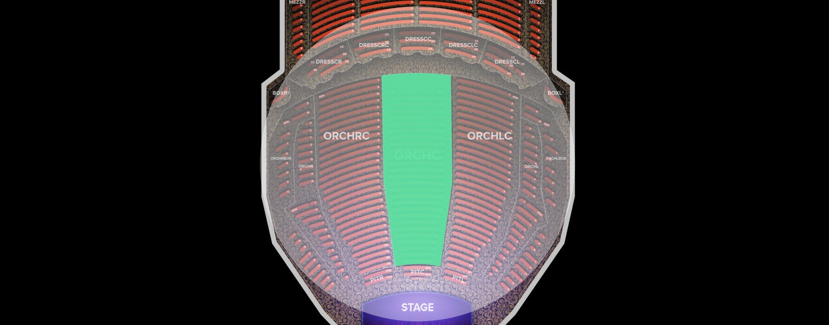 Seat view from Orchestra