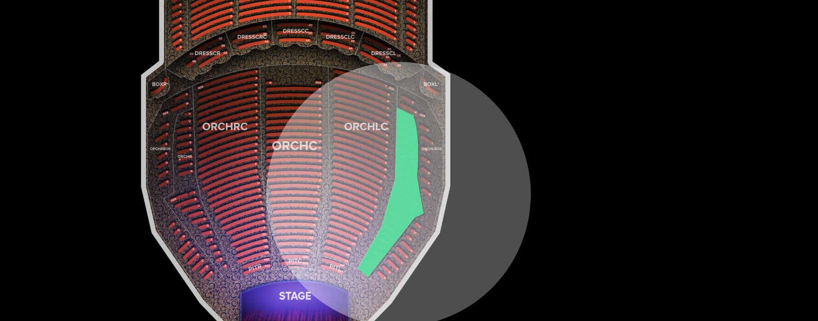 Seat view from Orchestra