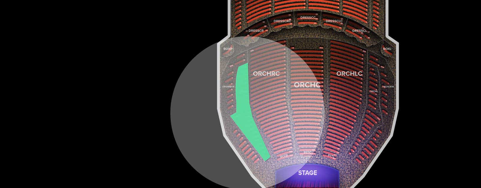Seat view from Orchestra