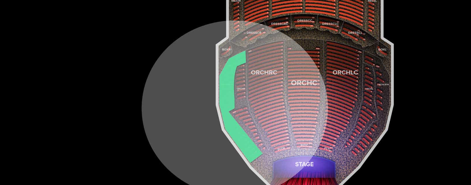 Seat view from Orchestra Box