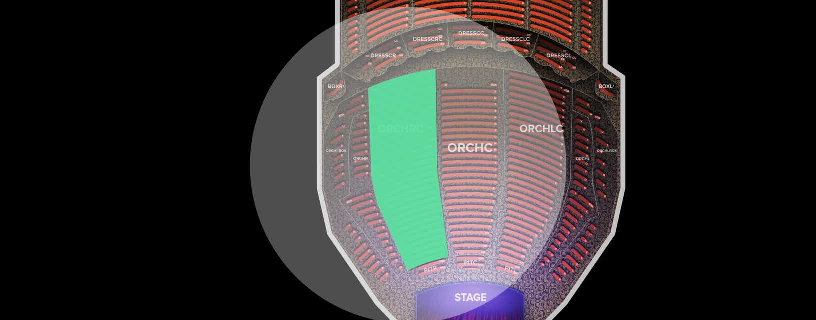 Seat view from Orchestra