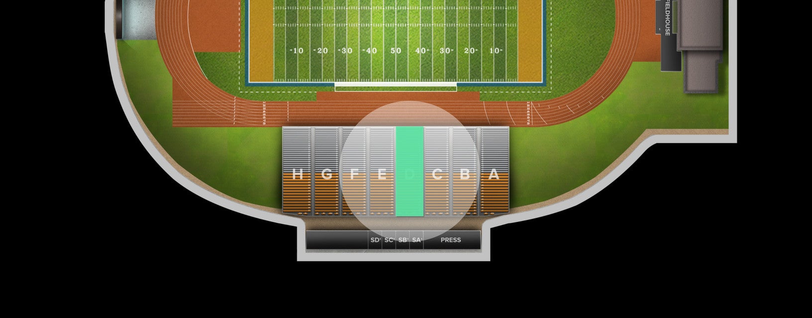 Seat view from Bleacher