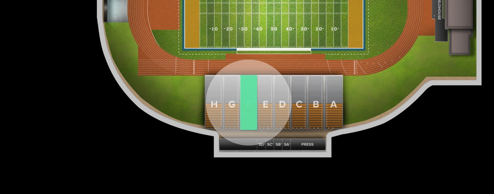 Seat view from Bleacher