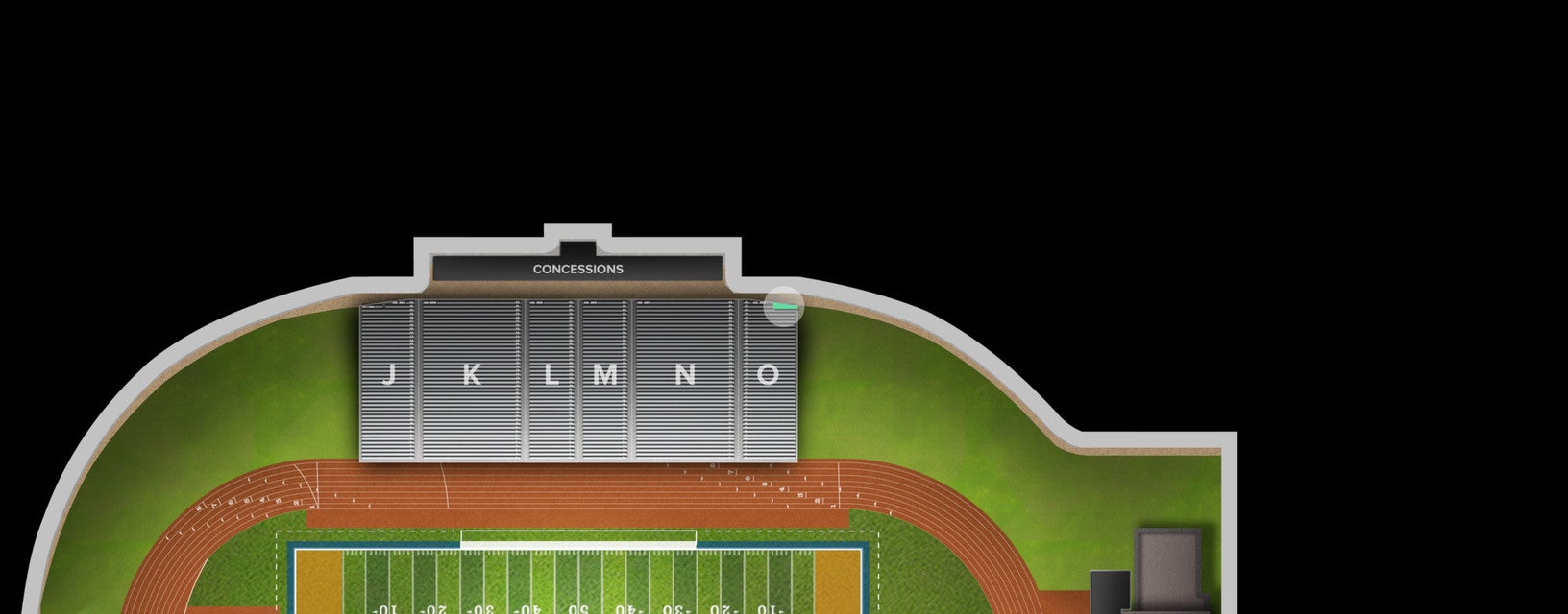 Seat view from General Admission