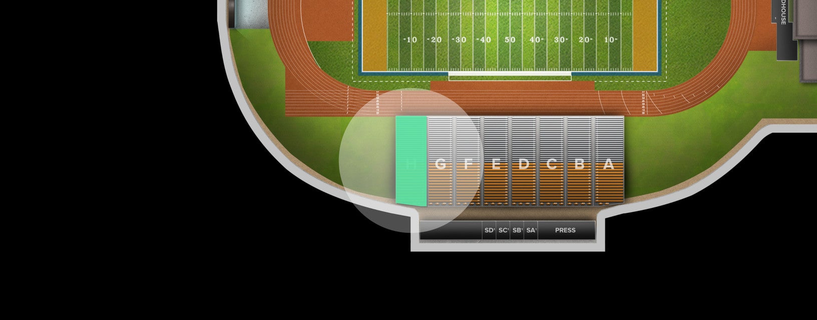 Seat view from Bleacher