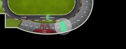 Seat view from Turn