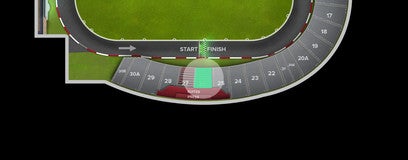Seat view from Start Finish