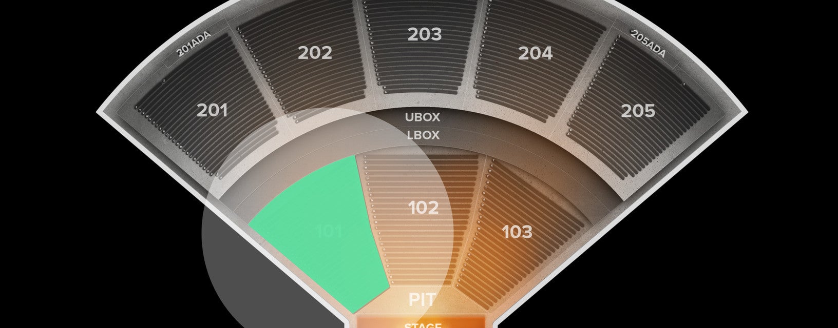 Seat view from Lower