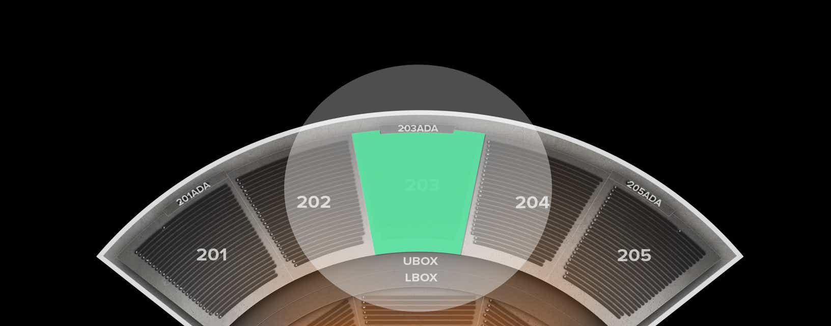 Seat view from Upper