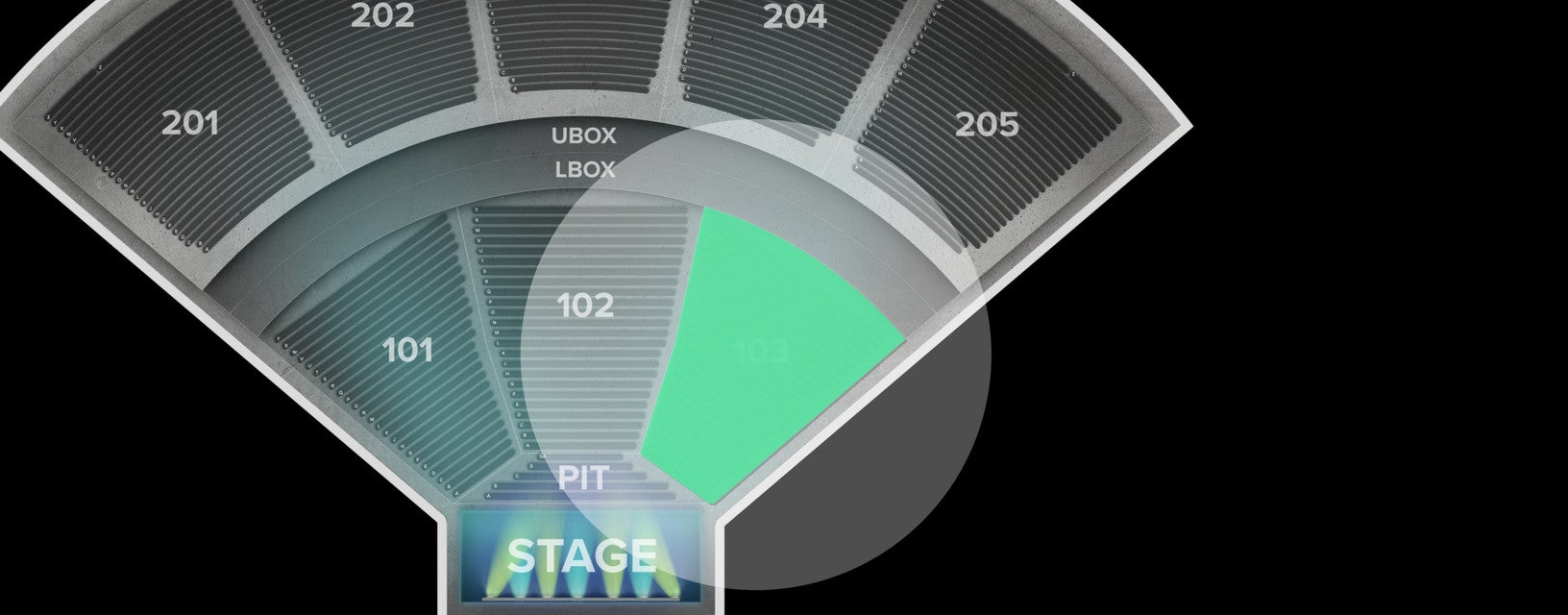 Seat view from Lower