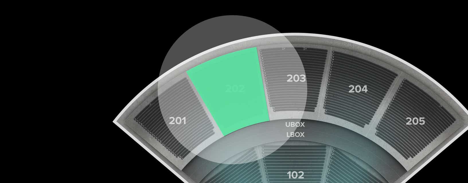 Seat view from Upper