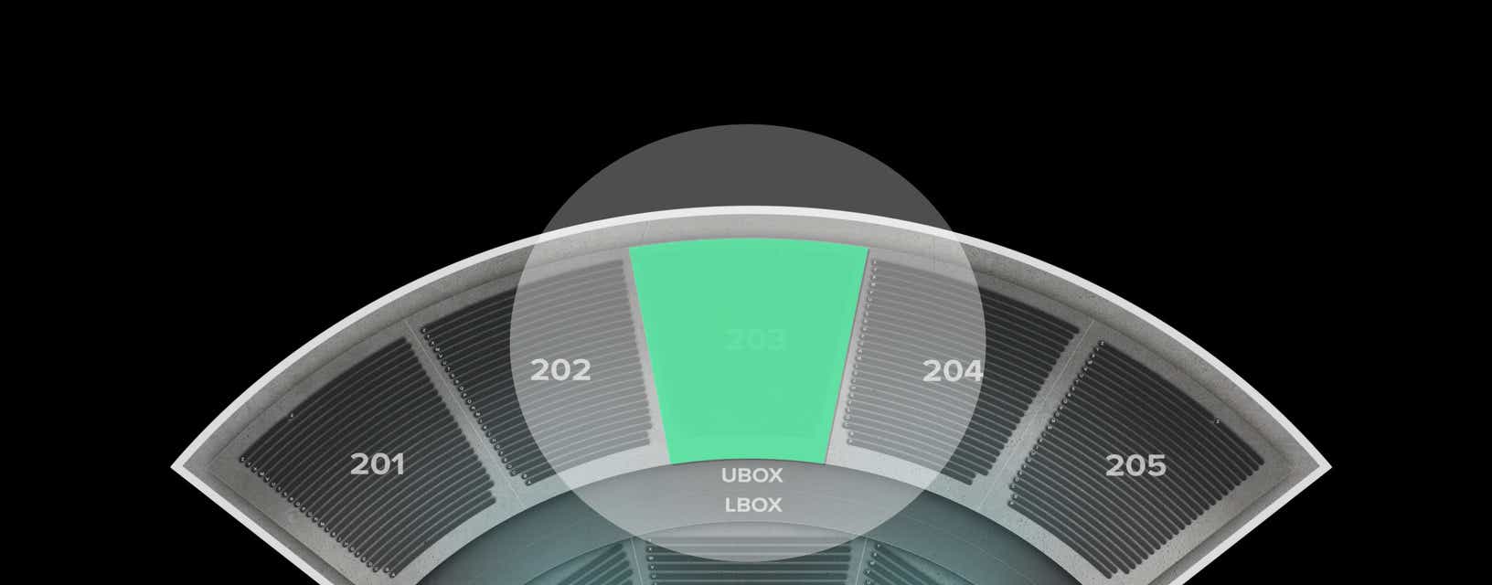 Seat view from Upper