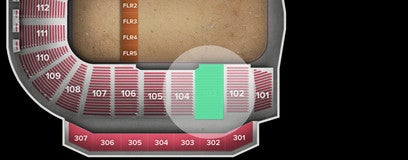 Seat view from Section