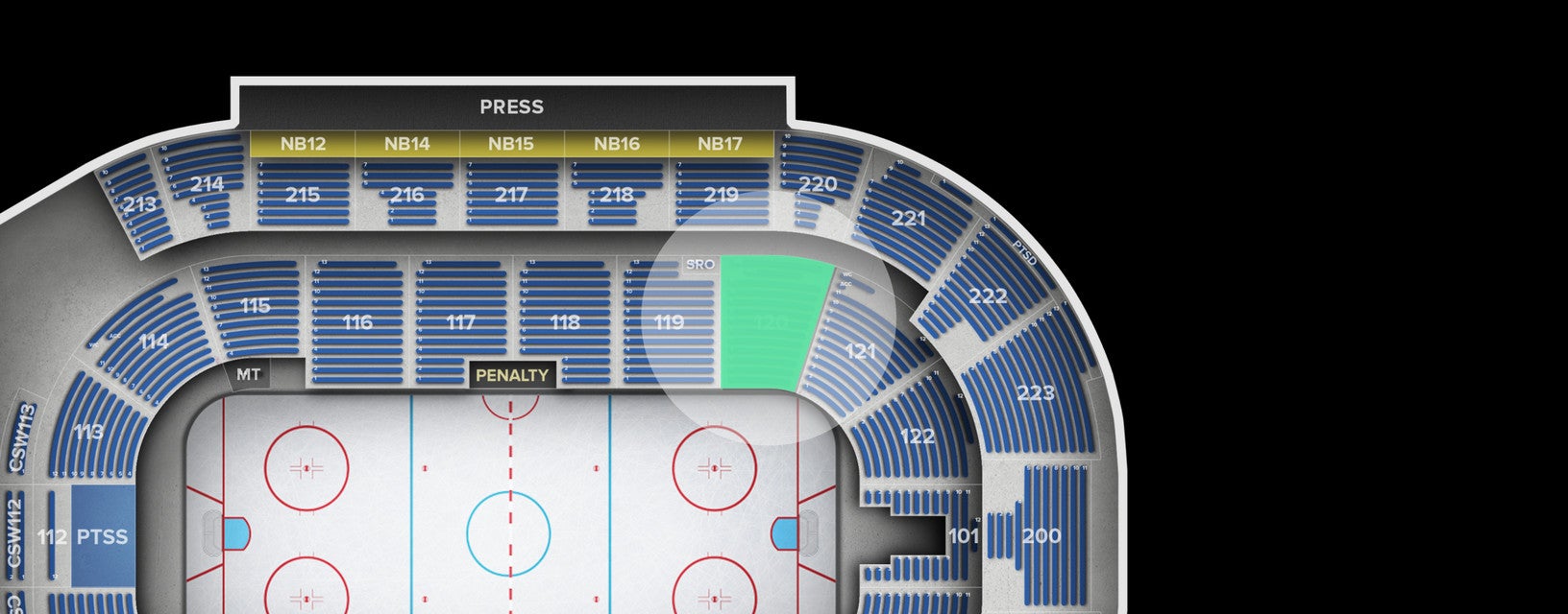 Seat view from Lower Bowl