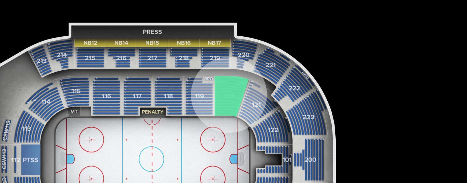 Seat view from Lower Bowl