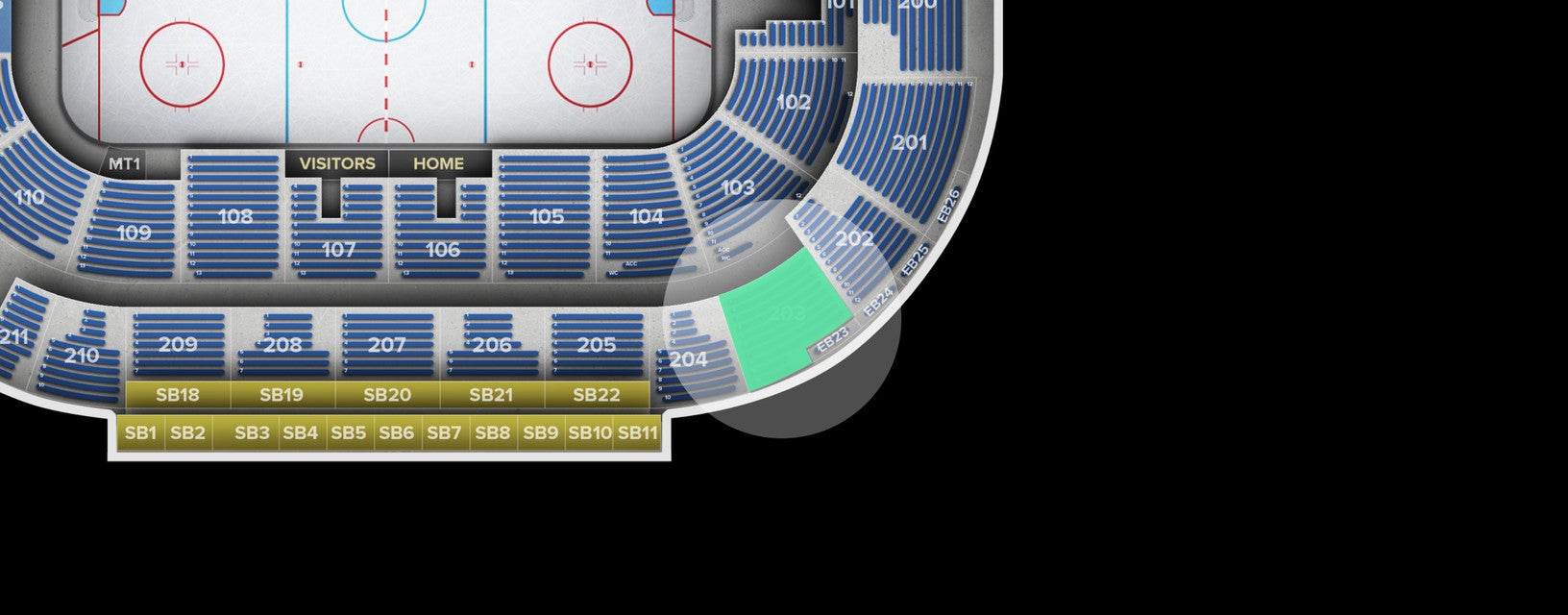 Seat view from Upper Bowl