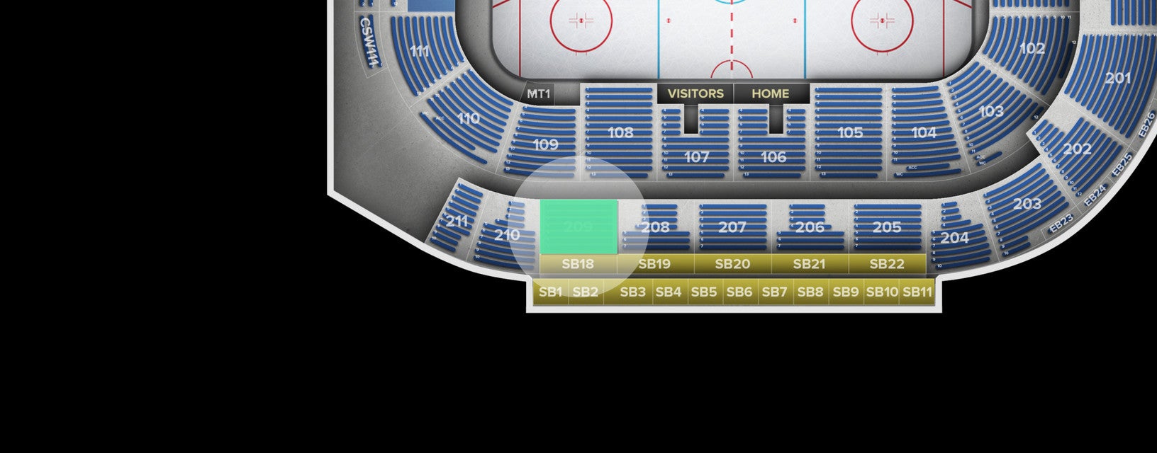 Seat view from Upper Bowl