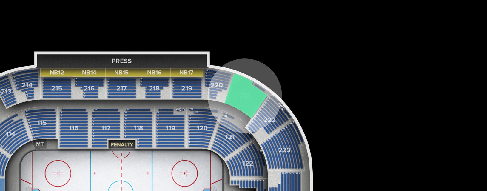 Seat view from Upper Bowl
