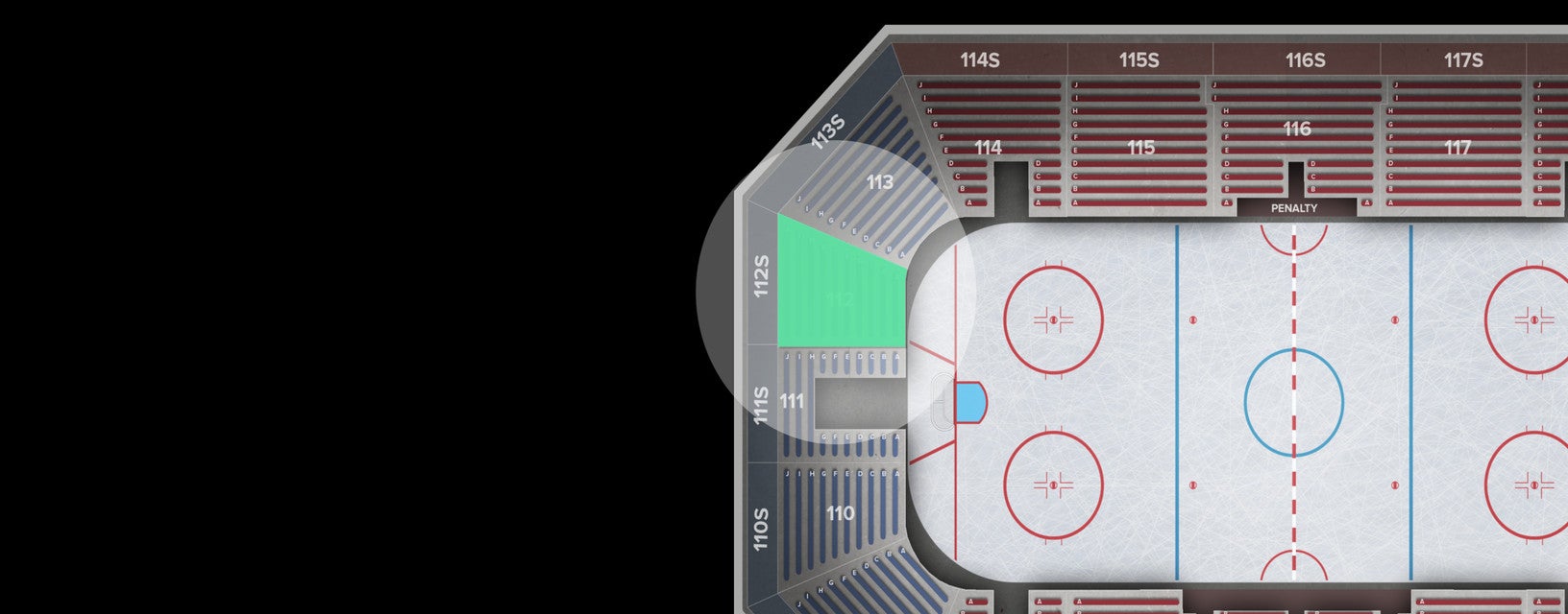 Seat view from Section