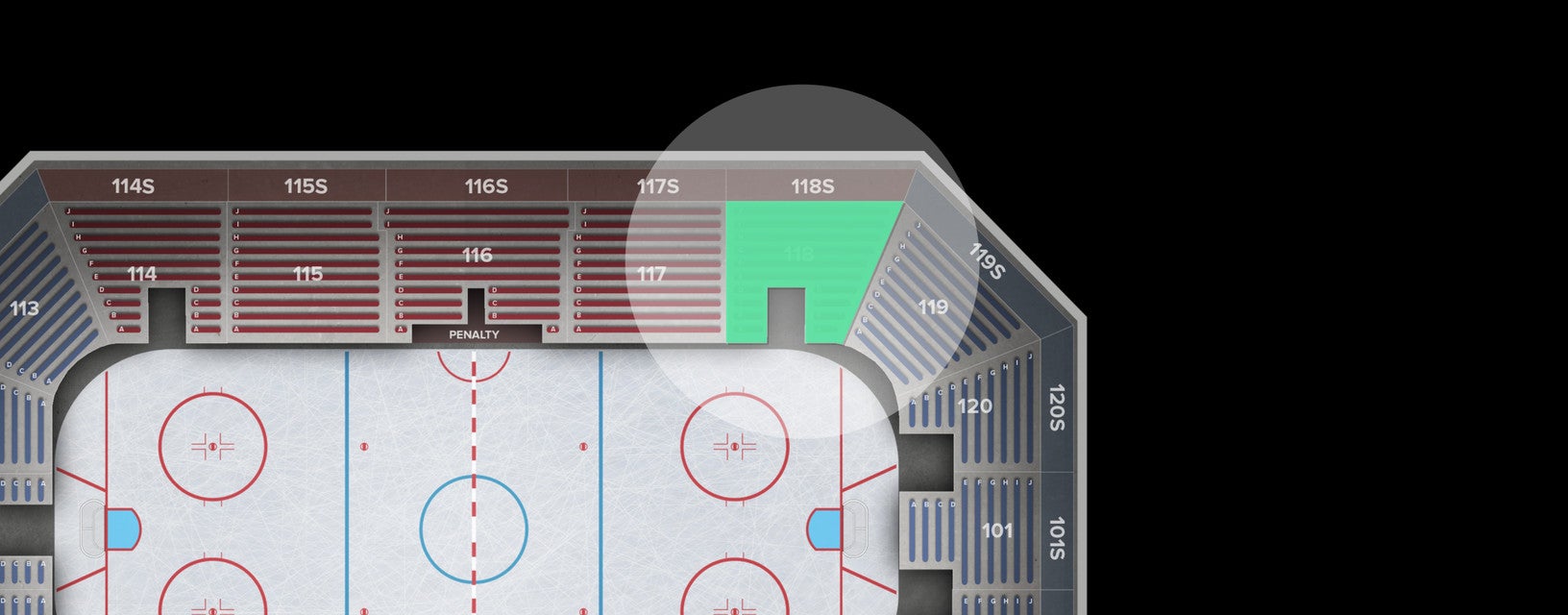 Seat view from Section